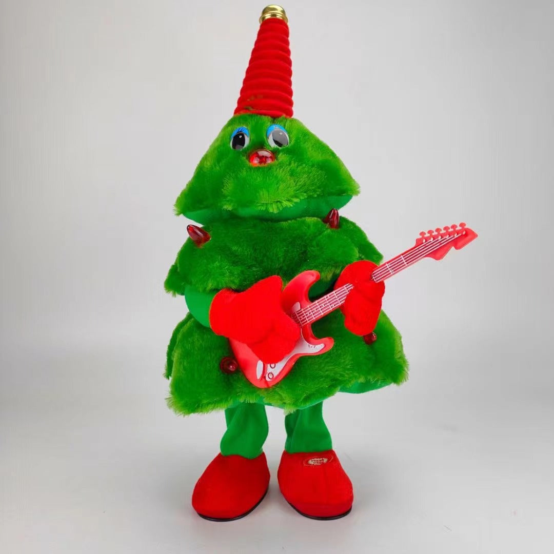 Electric Plush Dancing Christmas Tree Toys