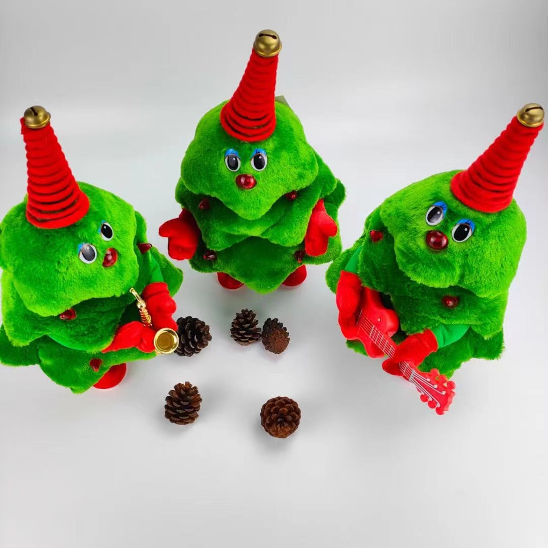 Electric Plush Dancing Christmas Tree Toys