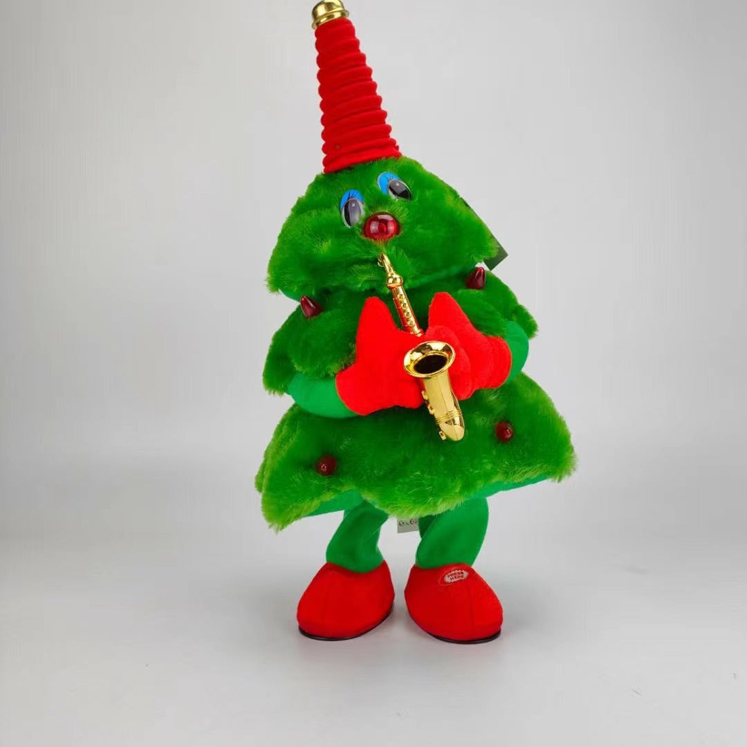 Electric Plush Dancing Christmas Tree Toys