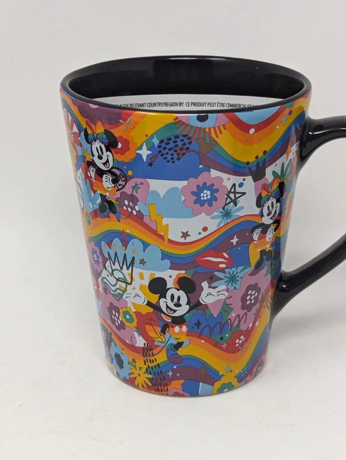 Mickey Minnie Mouse Rainbow Collection Ceramic Mug