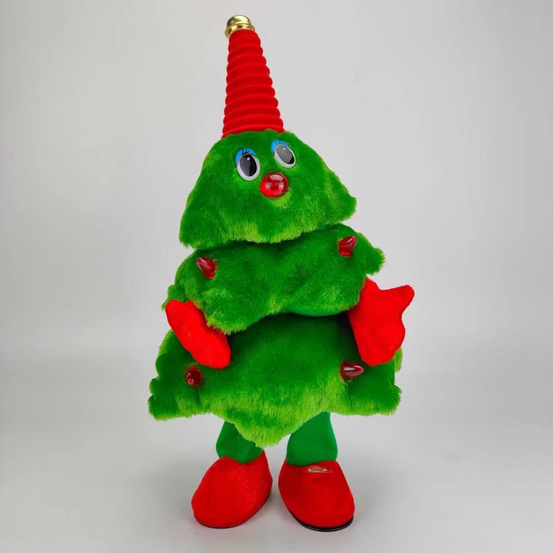 Electric Plush Dancing Christmas Tree Toys