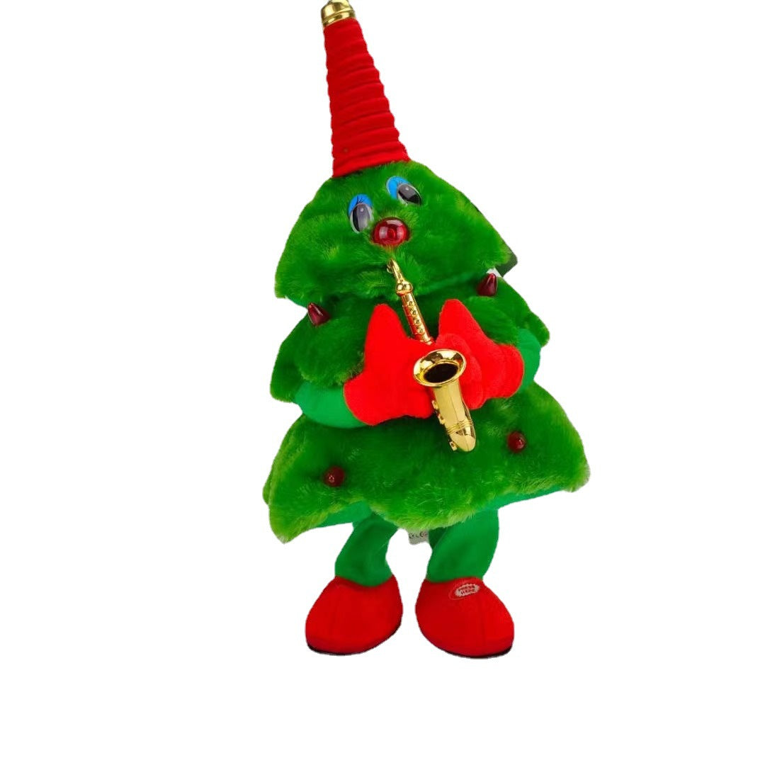 Electric Plush Dancing Christmas Tree Toys