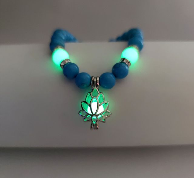 Glow In The Dark Natural Stone Bracelet